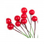 Vánoční jeřabiny červené sada 10ks