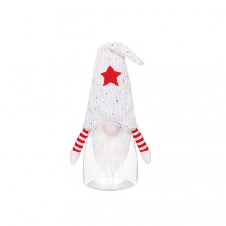 Dárková nádoba se skřítkem Gnomem 36 cm bílá