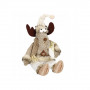 Vánoční Sob 38 cm béžovo-hnědý