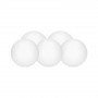 Polystyrenové koule - 10 cm, bílé, sada 5ks SPRINGOS