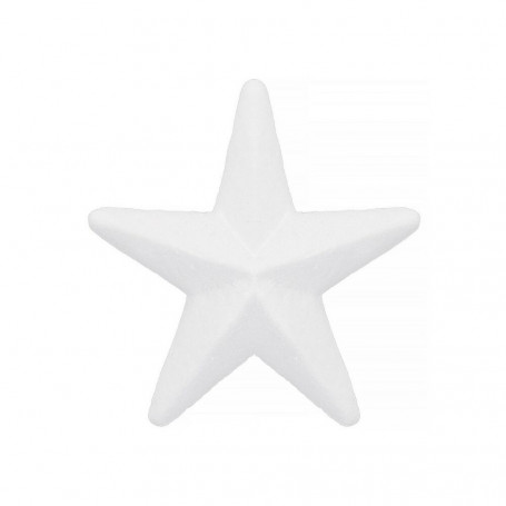 Polystyrenová hvězda - 9 cm, bílá SPRINGOS CA0234