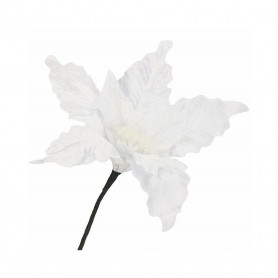 Vánoční hvězda na stonku 26x19 cm, bílá