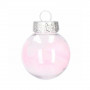 Vánoční baňky růžové s výplní mix -  5cm,  sada 24ks