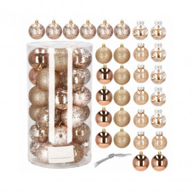 Vánoční baňky zlaté mix - sada 30ks