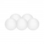 Polystyrenová koule - 7 cm, bílé, sada 5ks SPRINGOS