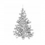 Vánoční ozdoby - Stromeček, stříbrný, sada 2ks