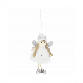 Vánoční ozdoba - Andílek v klobouku 14 cm