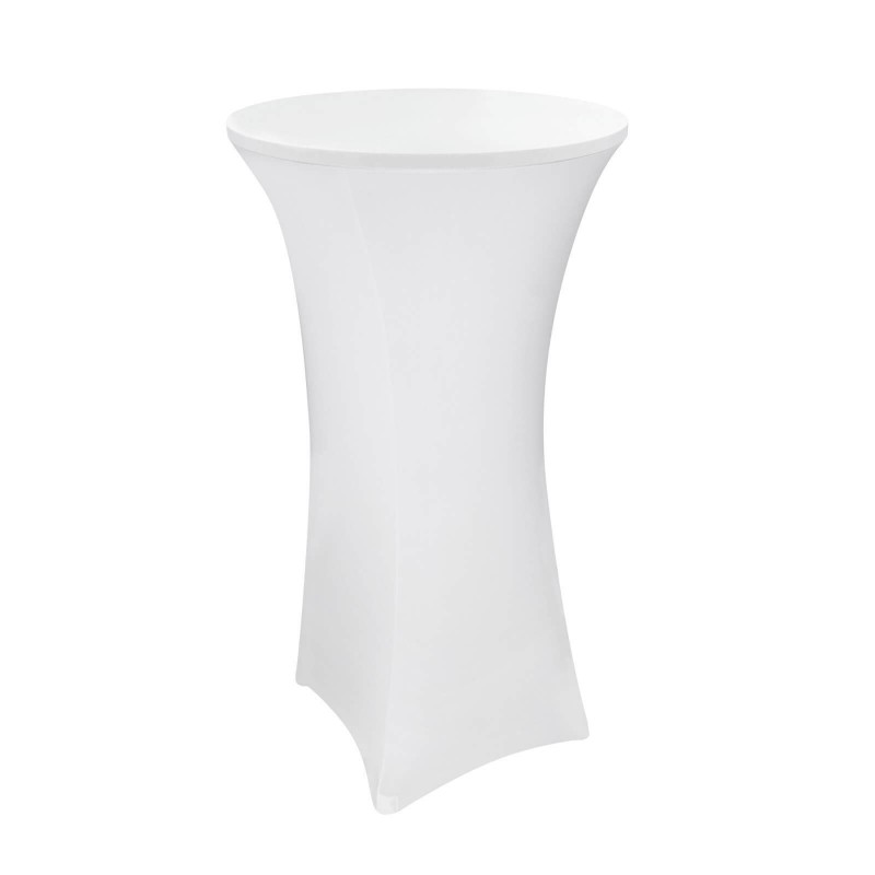 DEMA Potah na párty stolek 60x120 cm, bílý 14130D