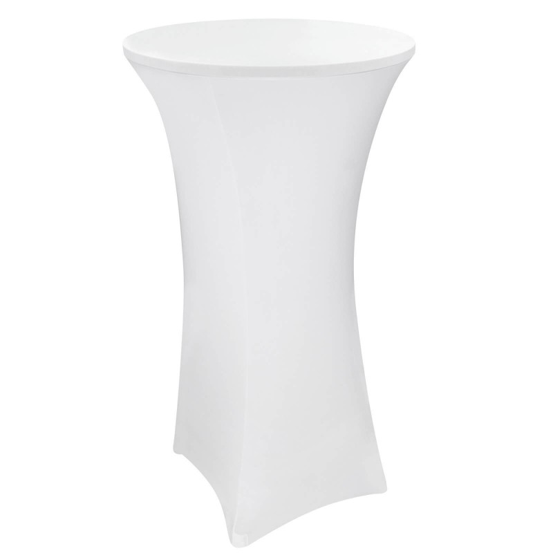 DEMA Potah na párty stolek 80x120 cm, bílý 14134D