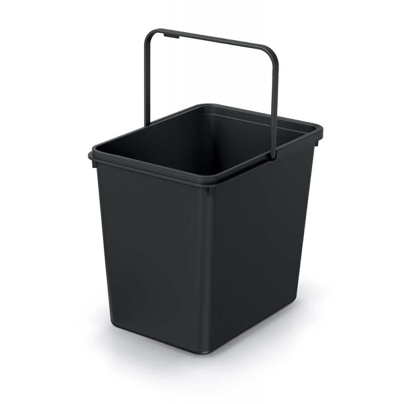 Prosperplast Odpadkový koš SYSTEMA BASIC recyklovaný černý, objem 23l NKS23B-S411*