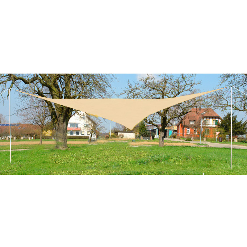 DEMA Trojúhelníková stínící plachta proti slunci 3,6 m, béžová 41043D