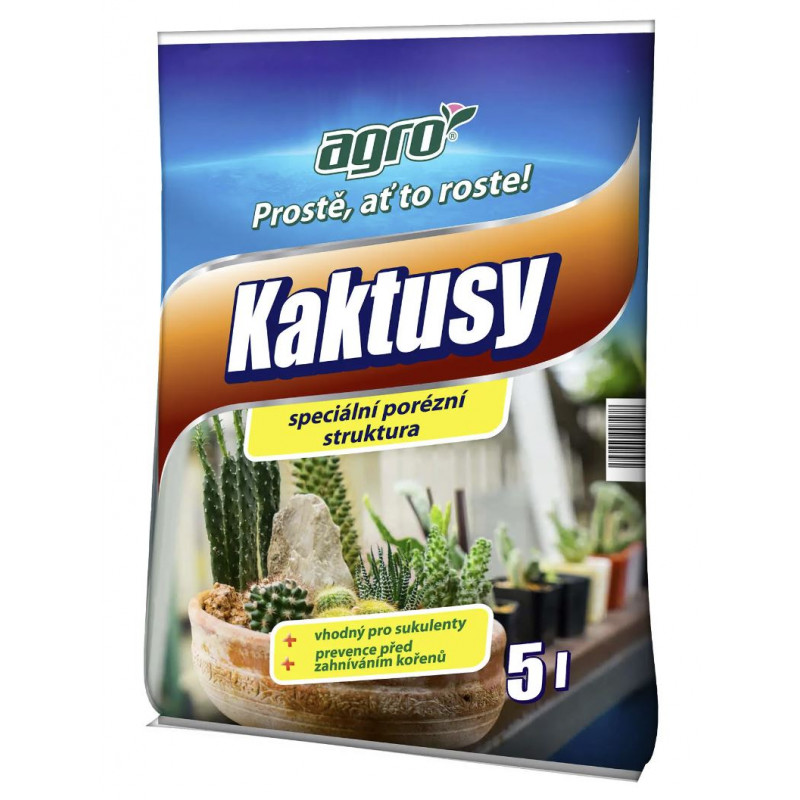 AGRO Substrát na kaktusy a sukulenty 5 L AG01000029005