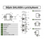 Plotový sloupek GALAXIA ZN+PVC 60x40x1,5x1600, antracitový