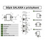 Plotový sloupek GALAXIA ZN+PVC 60x40x1,5x2400, antracitový