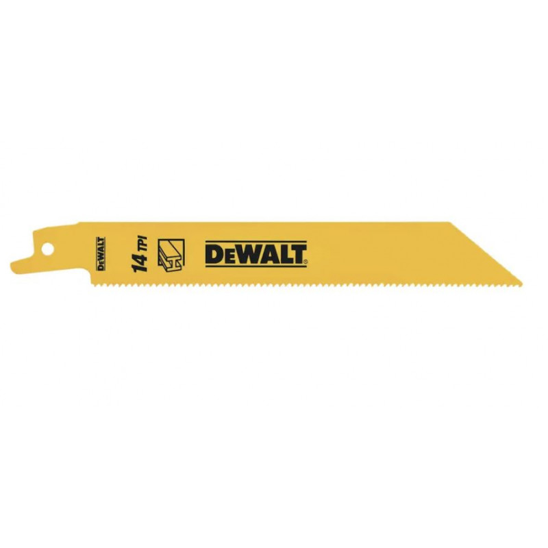 DeWalt Bimetalový pilový list 152 mm na kov 3-8 mm pro ocasní pily, 5 ks DT2361