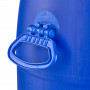 Barel / plastový sud s víkem se širokým hrdlem a úchyty 60 L, modrý