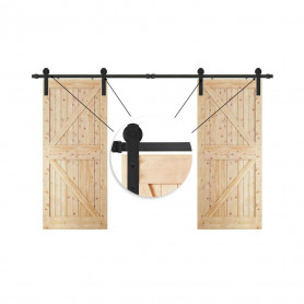 Systém pro posuvné dvoukřídlé dveře 244 cm Springos HA5063