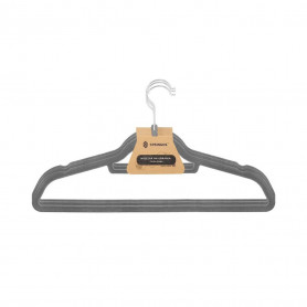 Plastová ramínka na šaty, šedé, sada 3ks SPRINGOS HG0042