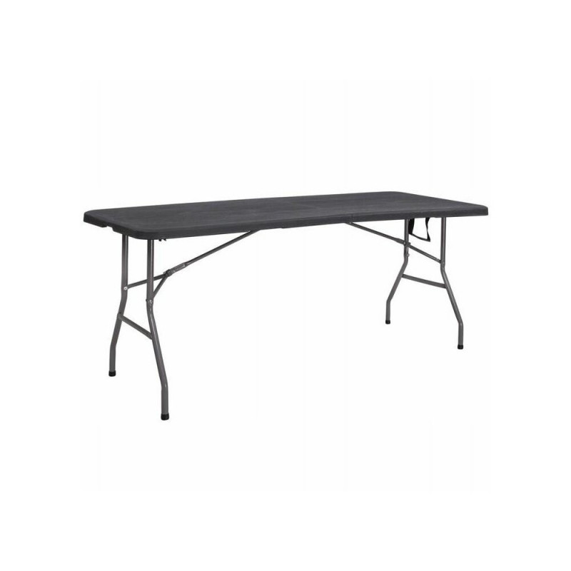 SPRINGOS Cateringový stůl skládací 180x75 cm, grafitový SPRINGOS BANQUET GF0052-XG