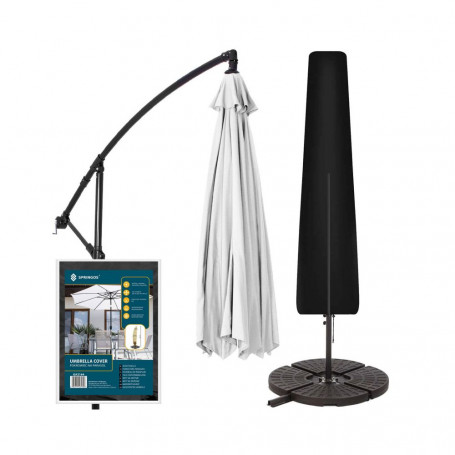 Kryt na slunečník 265 cm, černý SPRINGOS EXTERIO