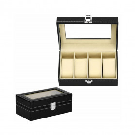 Krabička na hodinky SPRINGOS LEGEND 4 černá/krémová