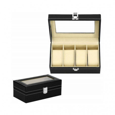 Krabička na hodinky SPRINGOS LEGEND 4 černá/krémová