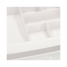 Organizér na kosmetiku / šperkovnice SPRINGOS SPIRIT 5 bílá