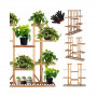 Dřevěný stojan na květiny SPRINGOS PLANT 12
