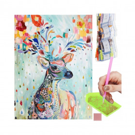 Diamantové malování 40x30 cm, Jelen Springos ART