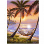 Diamantové malování 40x30 cm, Pláž Springos ART