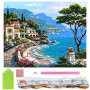 Diamantové malování 40x30 cm, Pobřeží Itálie Springos ART