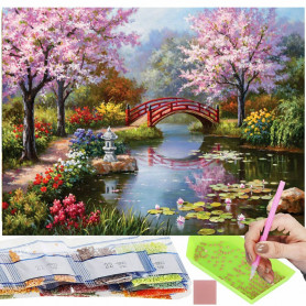 Diamantové malování 40x30 cm, Japonské zátiší Springos ART