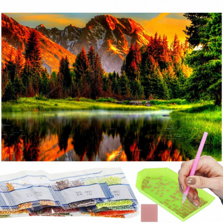 Diamantové malování 40x30 cm, Příroda Springos ART