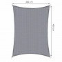 Stínící sluneční plachta 4x3 m, světle šedá SPRINGOS SAIL