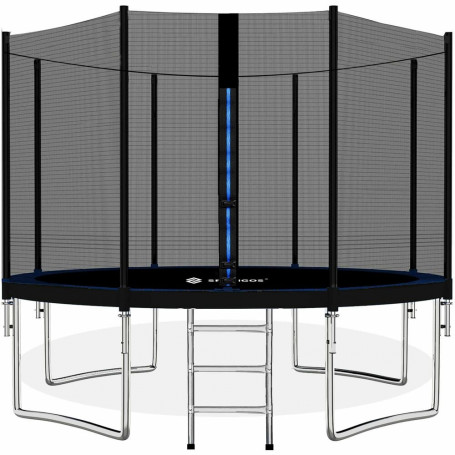 Trampolína SPRINGOS 366 cm s ochrannou sítí + žebřík