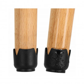 Silikonové návleky na nábytek s filcem 17/21 mm, sada 16ks, černé SPRINGOS HA7256