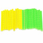 Reflexní návleky na špice kola, sada 24ks, žluto-zelené SPRINGOS BA0041