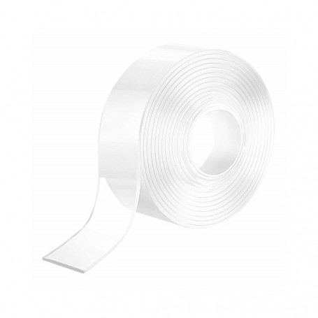 Oboustraná samolepící páska 3cm x 8m, akrylátová  SPRINGOS NANO