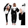 Pyžamo Kigurumi Panda černo-bílé, vel. 125-140 cm SPRINGOS