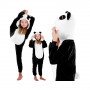 Pyžamo Kigurumi Panda černo-bílé, vel. 125-140 cm SPRINGOS