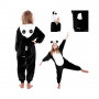 Pyžamo Kigurumi Panda černo-bílé, vel. 125-140 cm SPRINGOS