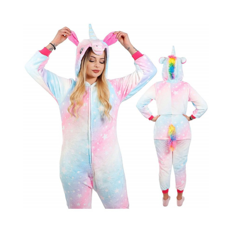 SPRINGOS Pyžamo Kigurumi Jednorožec barevné, vel. S PRINGOS HA5079-XG