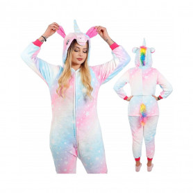 Pyžamo Kigurumi Jednorožec barevné, vel. L PRINGOS