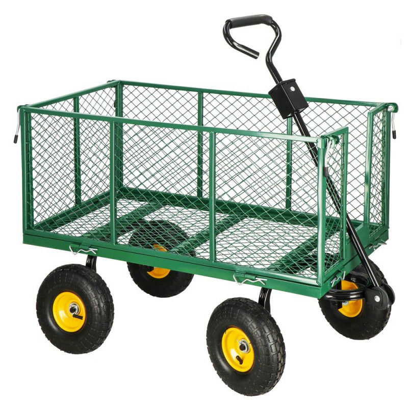 SPRINGOS Zahradní vozík 400 kg, zelený SPRINGOS GA0011 GA0011-XG
