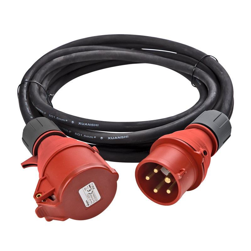 DEMA Prodlužovací kabel IP44 H07RN-F 16A 5x1,5 mm2 5 m 75010D