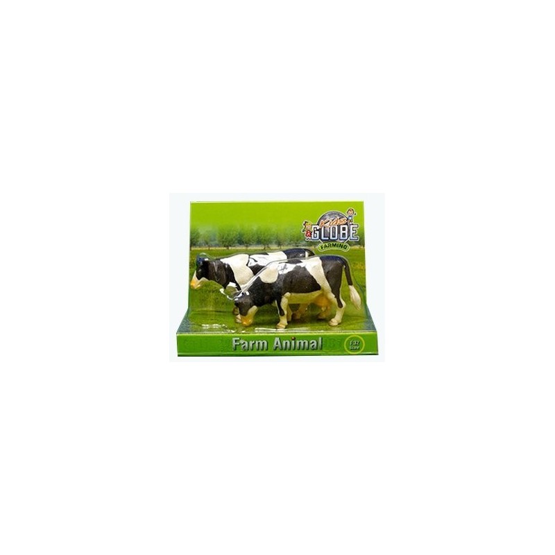 Kids Globe Krávy stojící černobílé 1:32, 2 ks 12345D