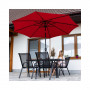 Zahradní slunečník 290 cm, červený SPRINGOS SUNNY GU0018