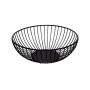 Drátěný košík na ovoce 19x7  cm černý SPRINGOS