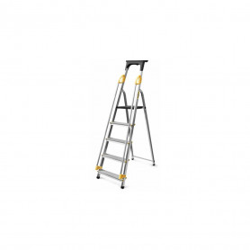 Hliníkové schůdky 5 stupňů s madly DRABEST STEPS5
