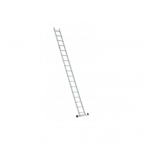Hliníkový žebřík 1x17 příček jednodílný DRABEST DP-17 PRO